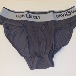New Obviously Men’s Brief in Gray